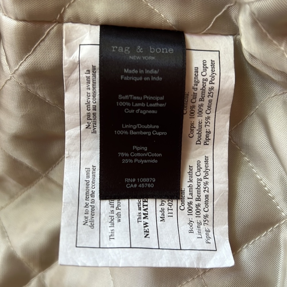 Rag & Bone Lyon Leather Jacket - Picture 12 of 14